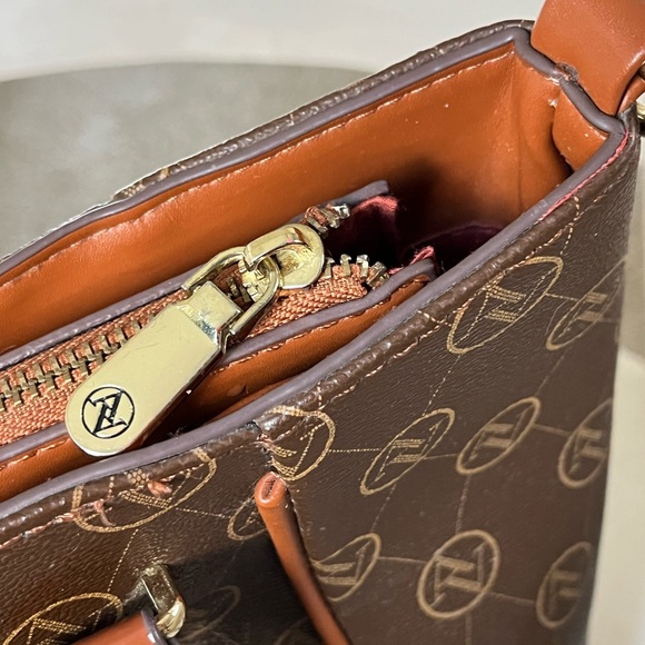 Adrienne Vittadini Brown Tote Handbag - Picture 9 of 16